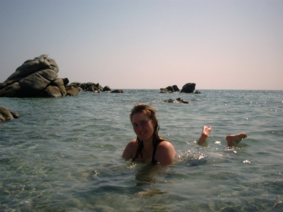 Jenny in spiaggia